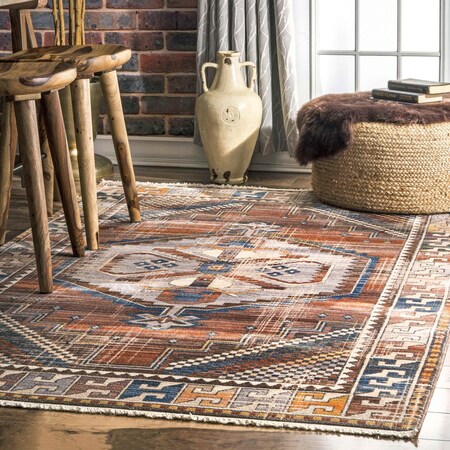 Nuloom Vintage Deborah Tassel Area Rug 4ft x 6ft KHMC26A-406